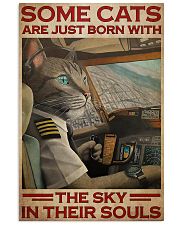 Cat Pilot 24x36 Poster front