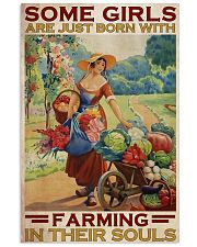 Some Girls Are Just Born With Farming 24x36 Poster front
