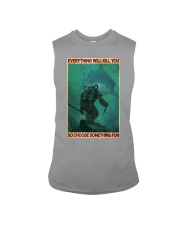 Diver And Shark Everything Will Kill You 2 Sleeveless Tee tile