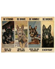 German Shepherd Police Be Badass 36x24 Poster front