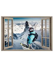 Skiing Window 36x24 Poster front