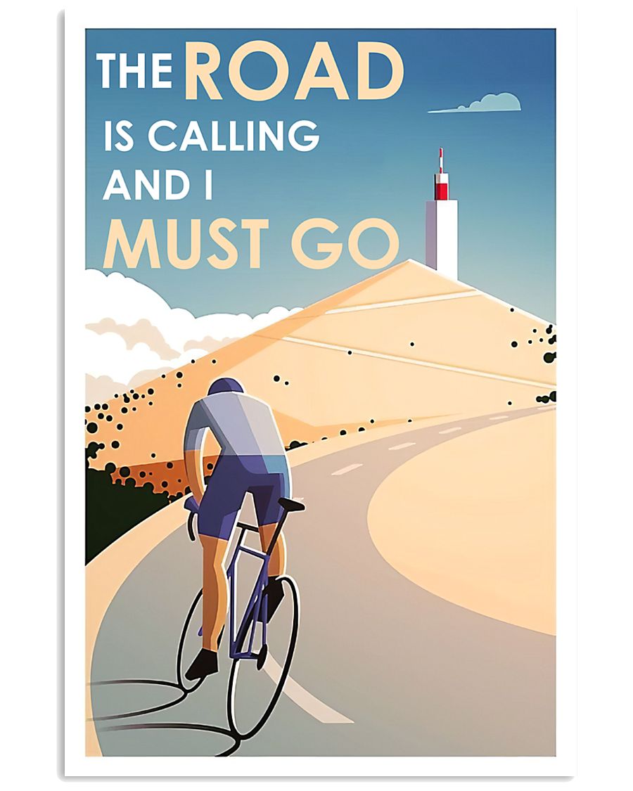 Cycling The Road Is Calling 24x36 Poster