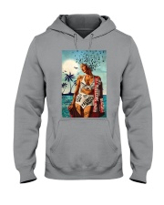 Girl Music And Beach I Am Hooded Sweatshirt tile