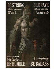 Gorilla Boxing Be Strong 24x36 Poster front