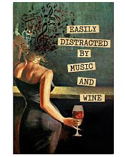 Music And Wine Vintage Text 24x36 Poster front