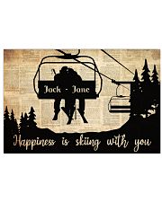 Chairlift Skiing Happiness 36x24 Poster front