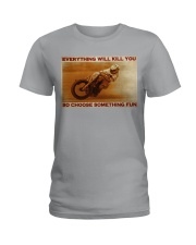 NH Flat Track Everything Will Kill You Ladies T-Shirt tile