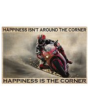 Motor Racing Happiness Is Corner 36x24 Poster front
