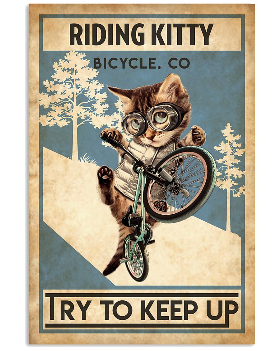 Cat Cycle 24x36 Poster