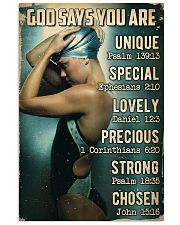 Swimming God Says 24x36 Poster front