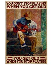 Guitar You Don't Stop Vertical Poster tile