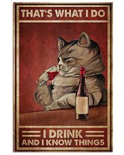 Cat Drink Know Things 24x36 Poster front
