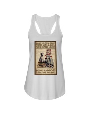 OUAT Girl Loved Books And Dogs Ladies Flowy Tank tile