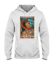 Dog Whisky Oscar Oscar Foxtrot Hooded Sweatshirt tile