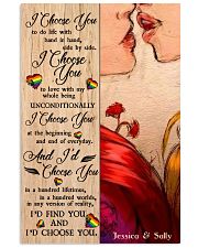 Lesbian Kiss I Choose You Vertical Poster tile