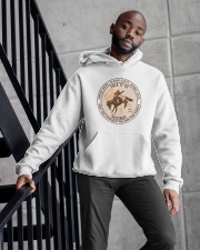 Cowboy Only The Strongest Men Ride Horses Hooded Sweatshirt apparel-hooded-sweatshirt-lifestyle-front-10