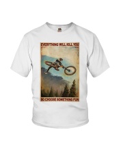 Funny Motorbike Joke - Racing Poster - Dprintes Youth T-Shirt tile