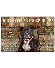 A Staffie's House Rules 36x24 Poster front
