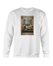 Cat Drink Wine Forget Things Crewneck Sweatshirt tile