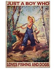 Boy Fishing Dog 2 24x36 Poster front