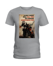 Motor Racing Choose Something Fun Ladies T-Shirt tile