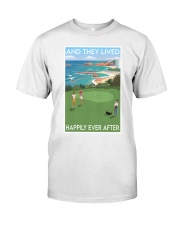 Golf Family Lived Happily Premium Fit Mens Tee tile