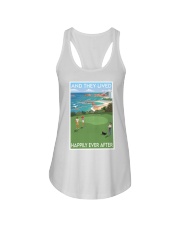 Golf Family Lived Happily Ladies Flowy Tank tile