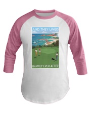 Golf Family Lived Happily Baseball Tee tile