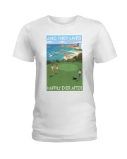 Golf Family Lived Happily Ladies T-Shirt tile