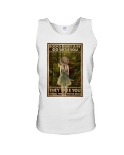 Books Go With You Unisex Tank tile