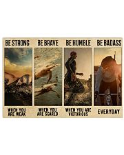 Triathlon Be Strong 36x24 Poster front
