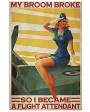 Flight Attendant My Broom Broke 24x36 Poster front