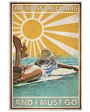 Surfing The Waves Are Calling 24x36 Poster front