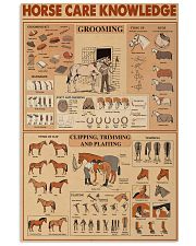 Horse Care Knowledge 11x17 Poster front
