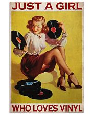 Just A Girl Loves Vinyl 24x36 Poster front