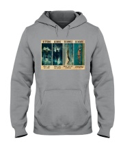 Man Swimming Be Strong Hooded Sweatshirt tile
