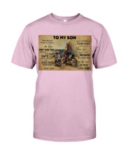 Off-road Motorcycle To My Son Classic T-Shirt tile