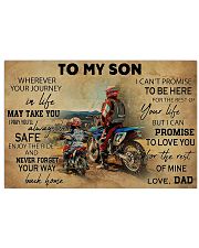 Off-road Motorcycle To My Son 36x24 Poster front