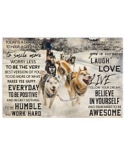 Sled Dog Today Is A Good Day 36x24 Poster front