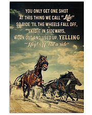 Harness Racing What A Ride Vertical Poster tile