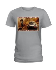 Motocross Racing Rally Car Ladies T-Shirt tile