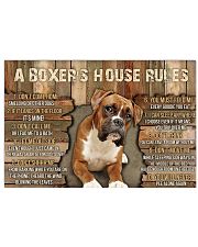 A Boxer's House Rules 36x24 Poster front
