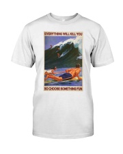 Fun Surfing Poster Design - Dprintes Premium Fit Mens Tee tile
