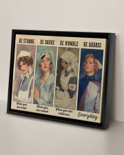 Nurses Be Strong BF 14x11 Black Floating Framed Canvas Prints aos-floating-framed-canvas-pgw-14x11-black-lifestyle-front-06