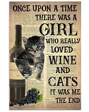 Cat Wine Glass 24x36 Poster front