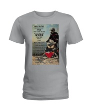 P Snowmobile While On This Ride Ladies T-Shirt tile