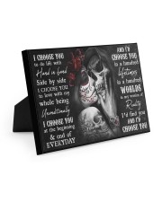 Sugar Skull poster - Gifts for couples - Dprintes Easel-Back Gallery Wrapped Canvas tile
