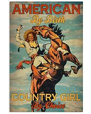 American By Birth Country Girl By Choice 24x36 Poster front
