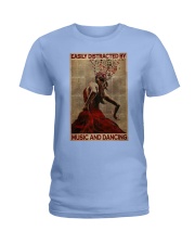 Salsa Flamenco Easily Distracted Ladies T-Shirt tile