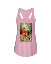 Husband And Wife Fishing Partners Ladies Flowy Tank tile